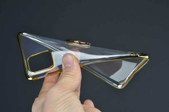 Samsung Galaxy M10 Platin Yüzüklü Silikon Kılıf Rose - 2