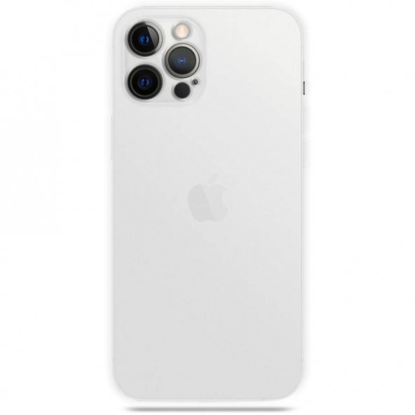 Apple iPhone 12 Pro Max 6.7'' Transparent Slim Case Mat Şeffaf