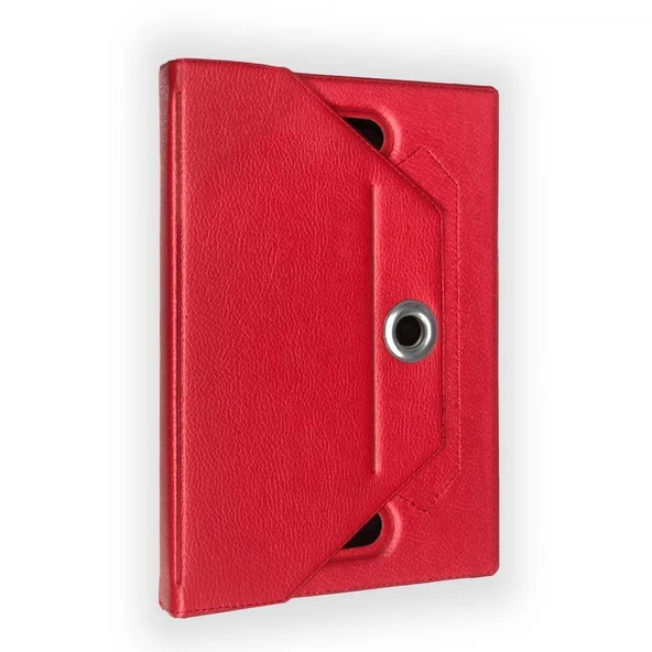 Hometech T701 Universal Dönerli Standlı Tablet Kılıfı Kırmızı