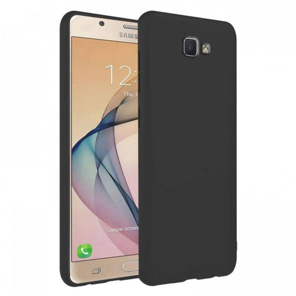 Samsung Galaxy J7 Prime İnce Mat Silikon Kılıf Siyah