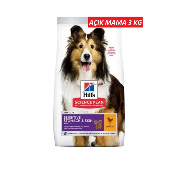 Hill's Adult Sensitive Skin Tavuklu Hassas Yetişkin Köpek Maması 3 KG