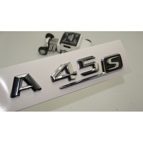 A45 S Bagaj Krom Metal 3M 3D Yazı Logo ürün görseli