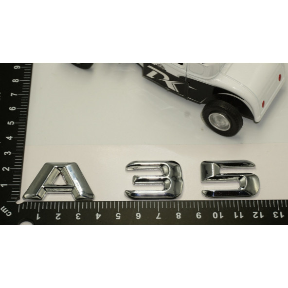 A35 Bagaj Krom Metal 3M 3D Yazı Logo - 5