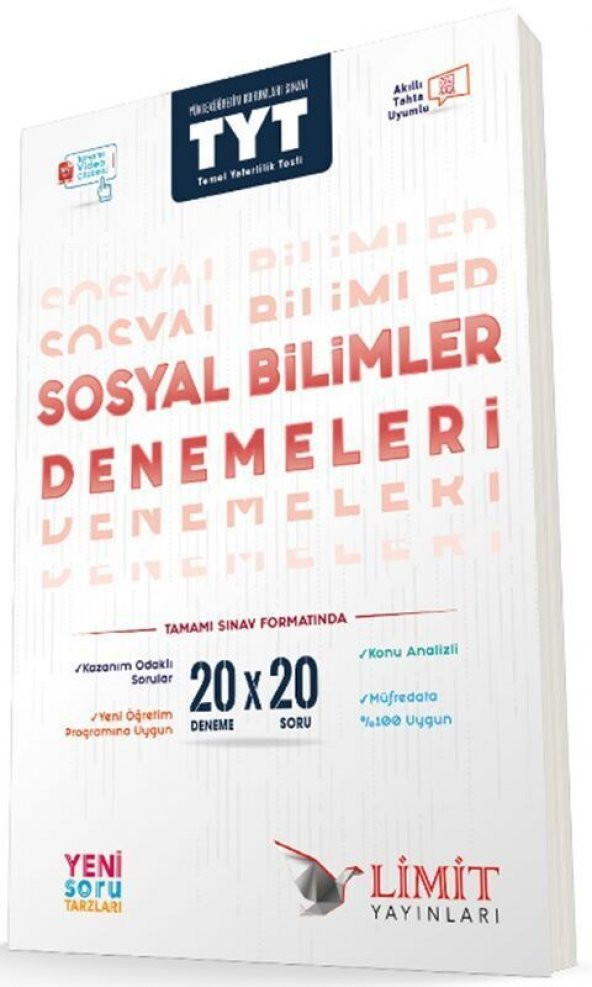 Limit Yayınları TYT Sosyal Bilimler 20x20 Denemeleri