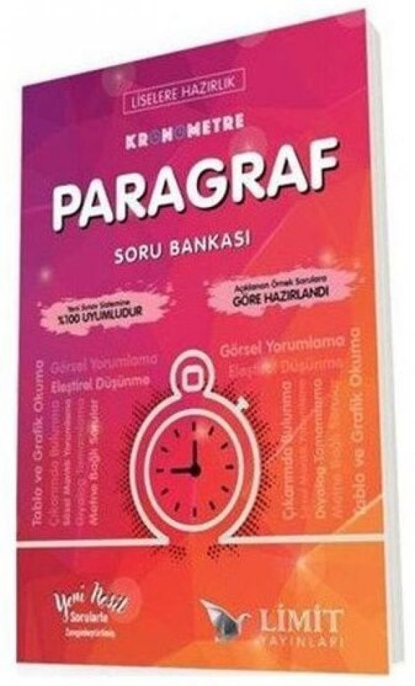 Limit Yayınları 8. Sınıf Lgs Kronometre Paragraf Soru Bankası