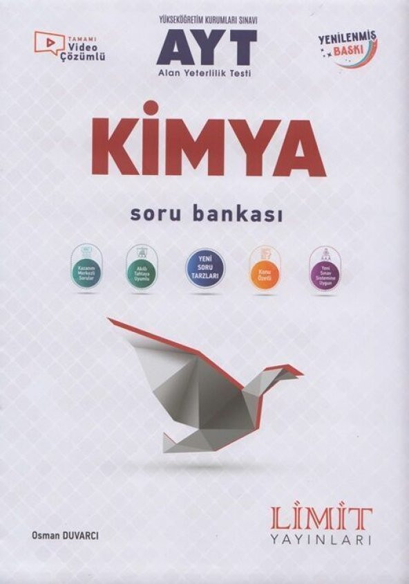 Limit Yayınları AYT Kimya Soru Bankası