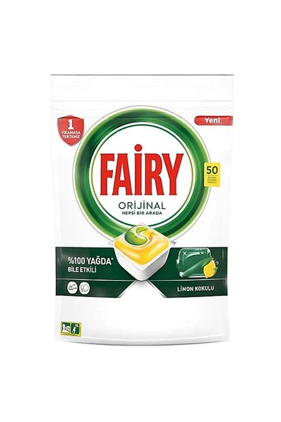 Fairy Hepsi Bir Arada Bulaşık Deterjanı 50 Li