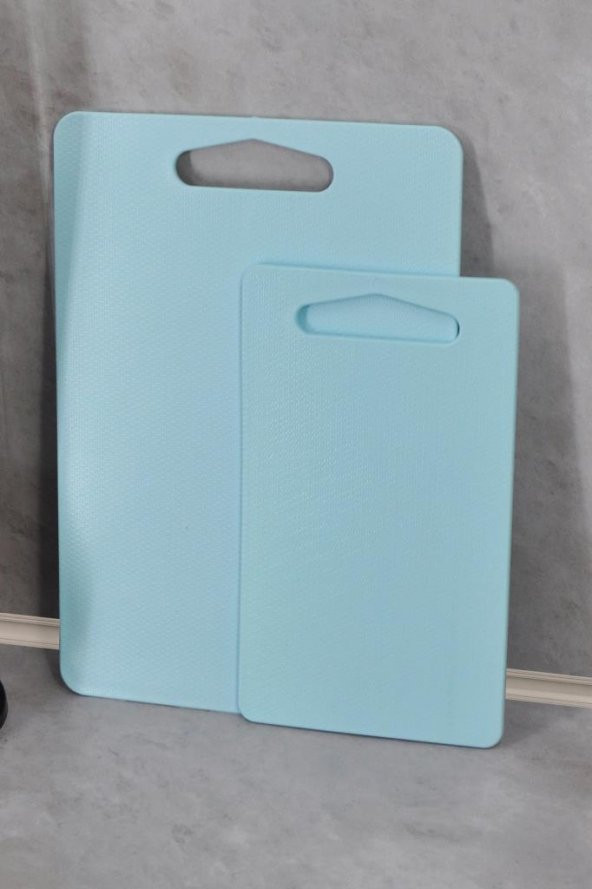 Kesme Tahtası Plastik 2li Mavi - 3