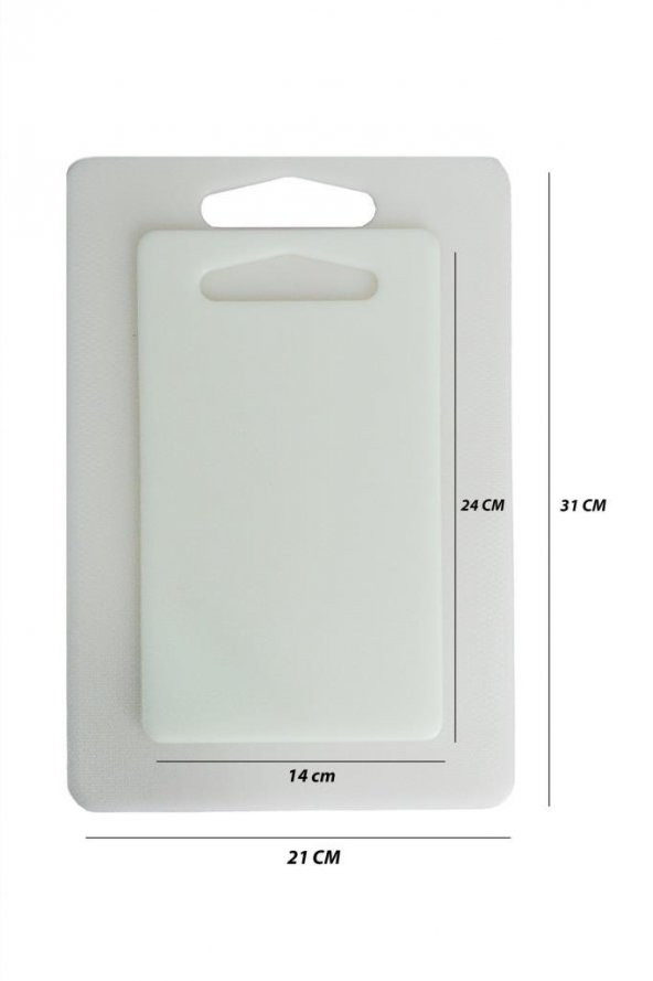 Kesme Tahtası Plastik 2li Beyaz - 3