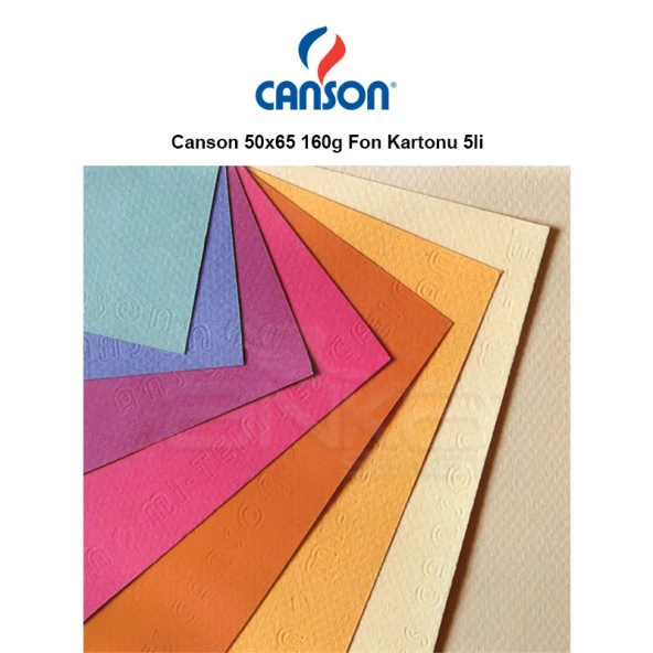 Canson Fon Kartonu (Dokulu) Mı-Teıntes Sh Canmt 50x65 160 Gr Red 506-10-LI-PKT