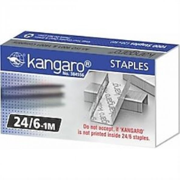 Kangaro Zımba Teli No.24-6-1M Metalik 50-1000-20-LI-PKT