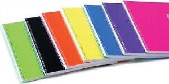 Komeks Spiralli Defter Plastik Kapak Kareli 72 YP A4 72/4 SA4-12-LI-PKT