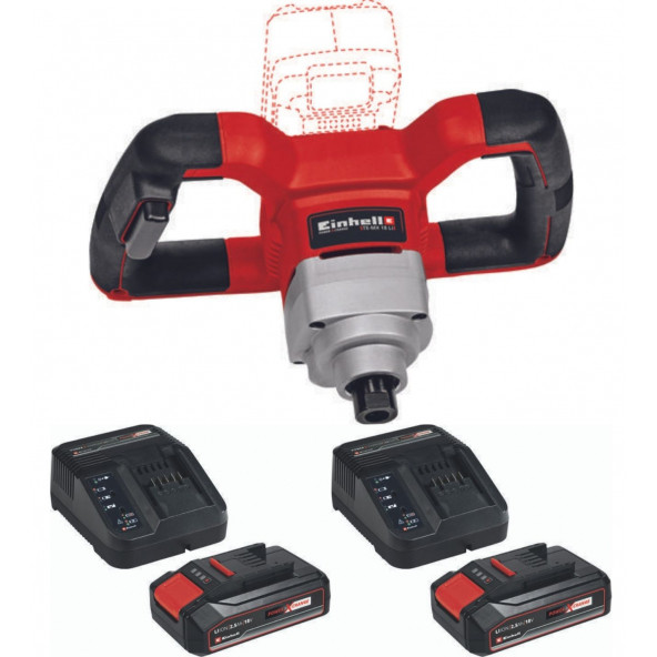 Einhell TE-MX 18 Li 2x2.5ah Akülü Karıştırıcı Boya Harç Mikseri