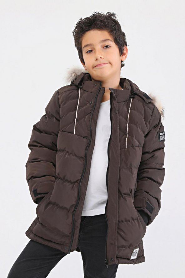 Benittokids Natural Kürklü Erkek Çocuk Kaban 51237 - 2