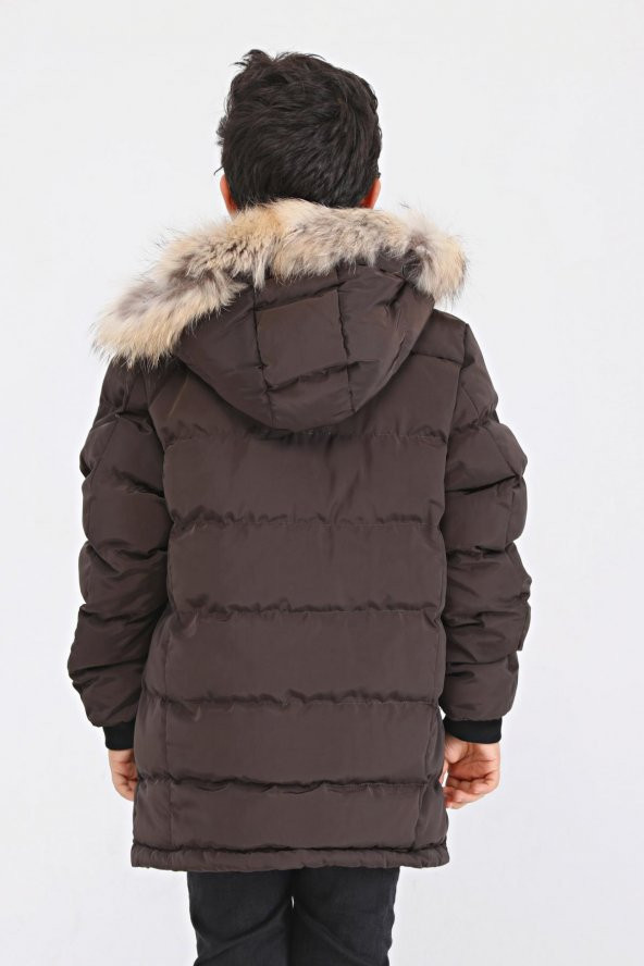 Benittokids Natural Kürklü Erkek Çocuk Kaban 51237 - 4