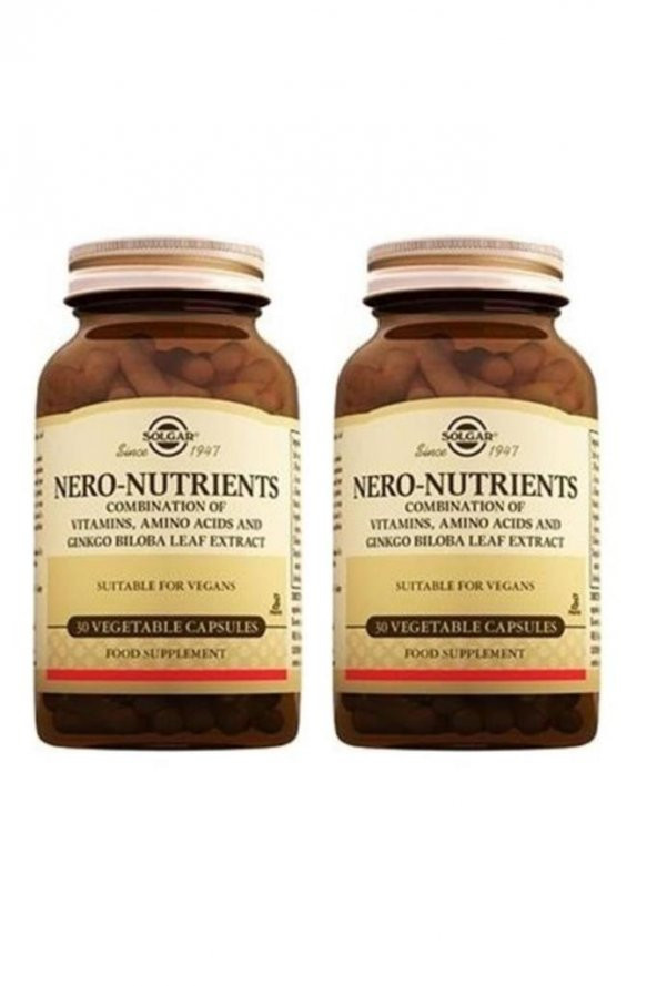Solgar Nero Nutrients - 30 Veg Kapsül -2 Adet-Skt:06/2026 - 1