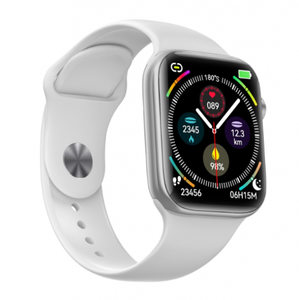 Seri 8 EW01 1.92 inç Çift Düğmeli Beyaz Renk Akıllı Saat ve Galaxy Buds2 Pro Beya Renk Kulakiçi Kulaklık - 2