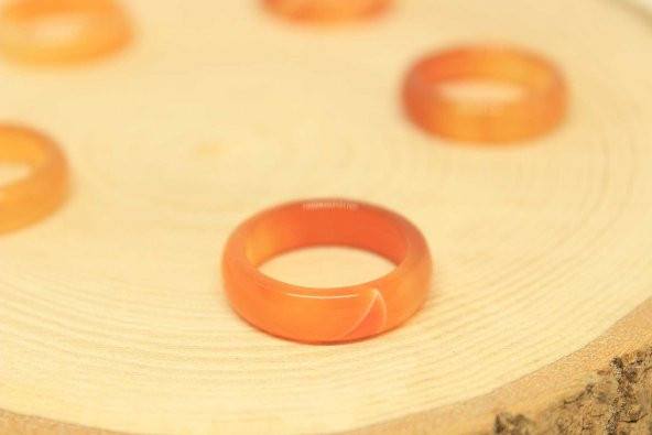 Akik Taşı Yüzük 6mm Kalınlığında (Standart Ölçü) ürün görseli 1