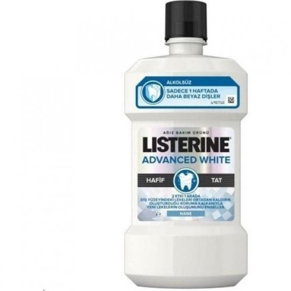 Listerine Advanced White Hafif Tat Ağız Bakım Suyu 250ML
