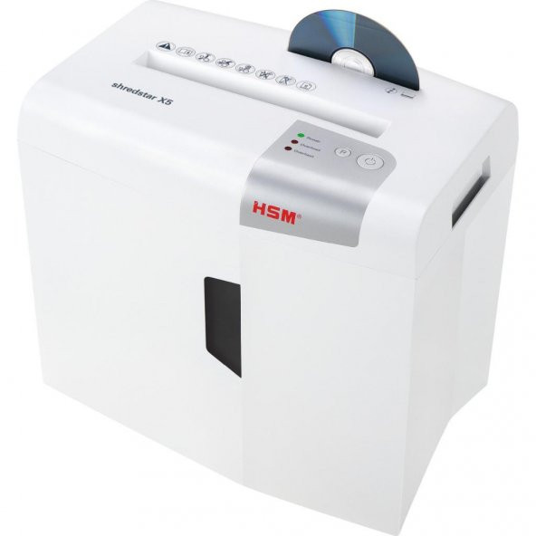 HSM SHREDSTAR X5 Evrak İmha Makinesi / Kağıt Kırpma Makinesi - CD İmha Makinesi - Çapraz kesim 4,5x30 mm - 18lt