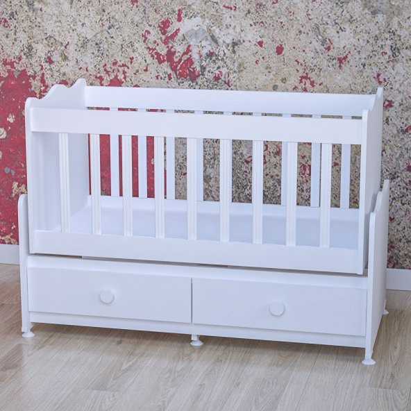 Garaj Home Elegant 60x120 Beyaz Beşik - Resim 2