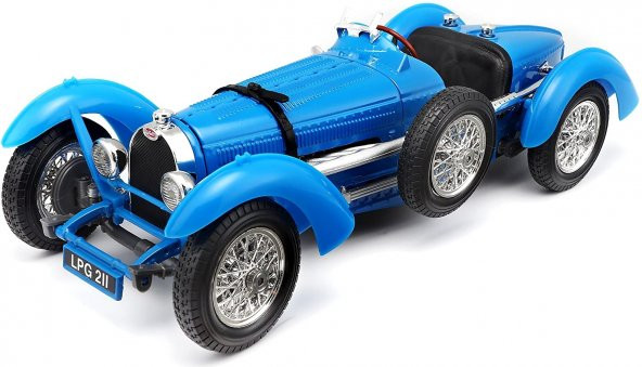 Model Araba Bugatti Type 59 1934 Mavi 1:18