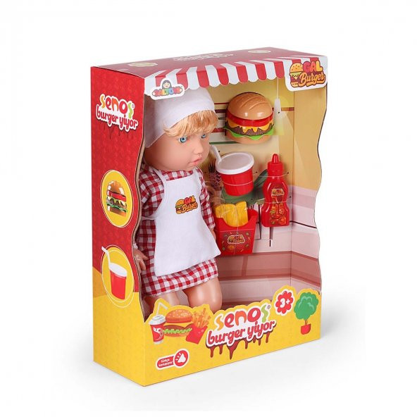 Oyuncak Et Bebek Senoş Burger Yiyor - 6