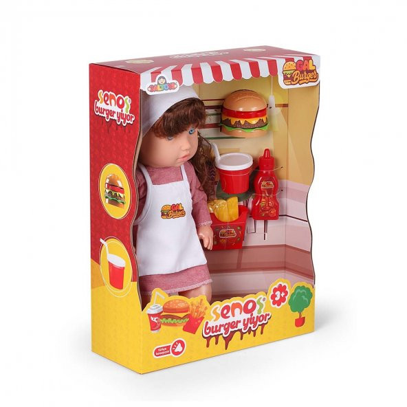 Oyuncak Et Bebek Senoş Burger Yiyor - 1