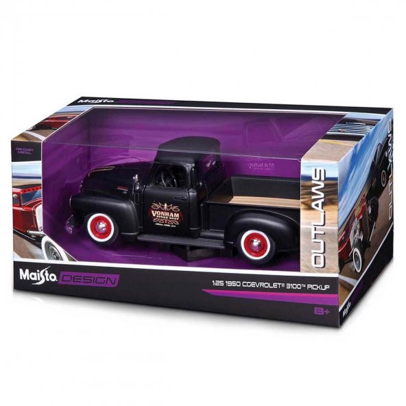1:25 Maisto Chevrolet 3100 Pickup 1950 Model Araba - 2