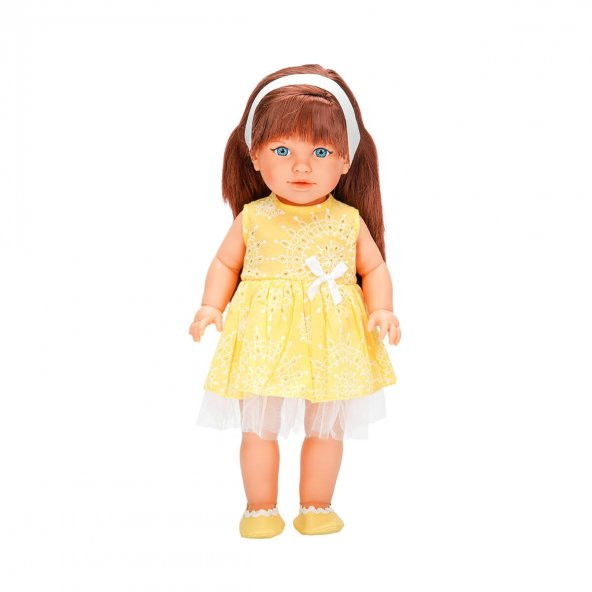 Oyuncak Et Bebek Tina Party Bebek 45 Cm Sarı Elbiseli