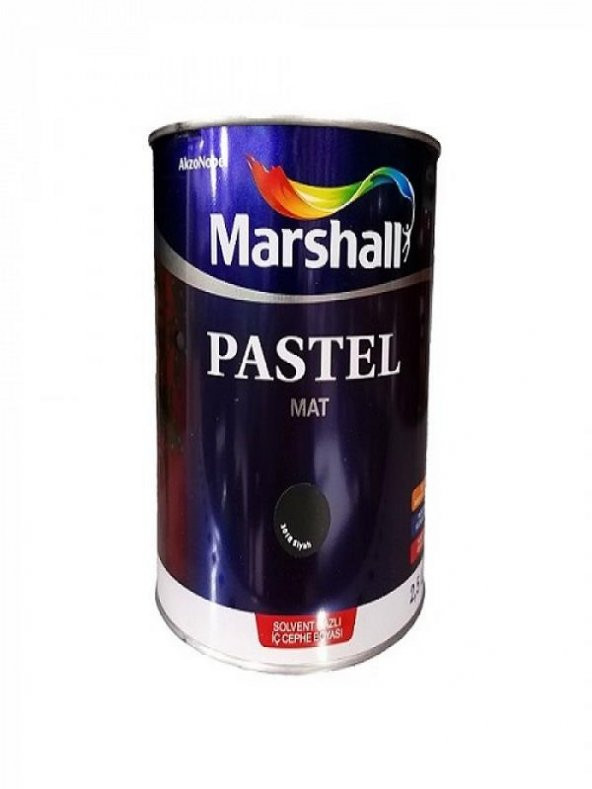 PASTEL MAT SİYAH BOYA 2,5 LT