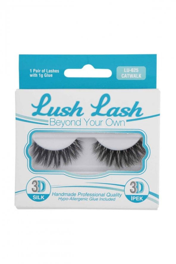 Lush Lash LU-625 İpek Takma Kirpik 3D Catwalk