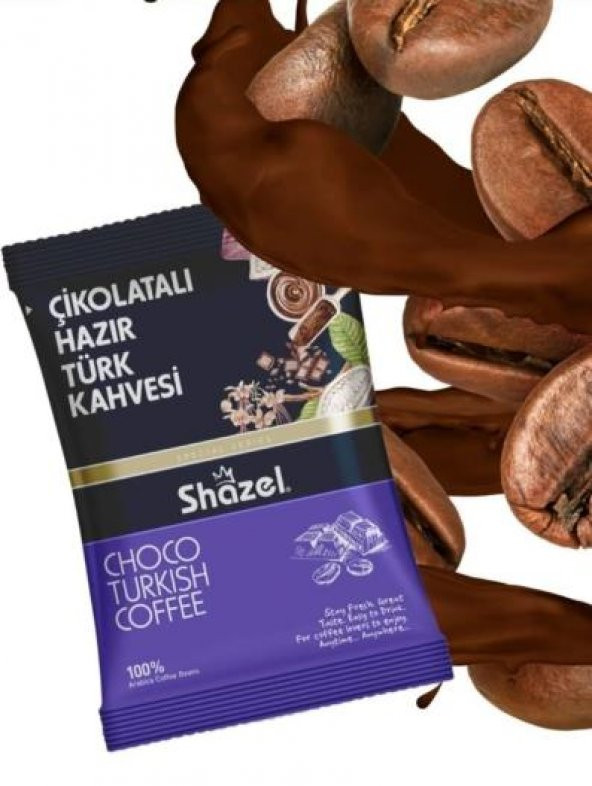 Shazel Çikolatalı Hazır Türk Kahvesi 100 Gr x 3 Adet
