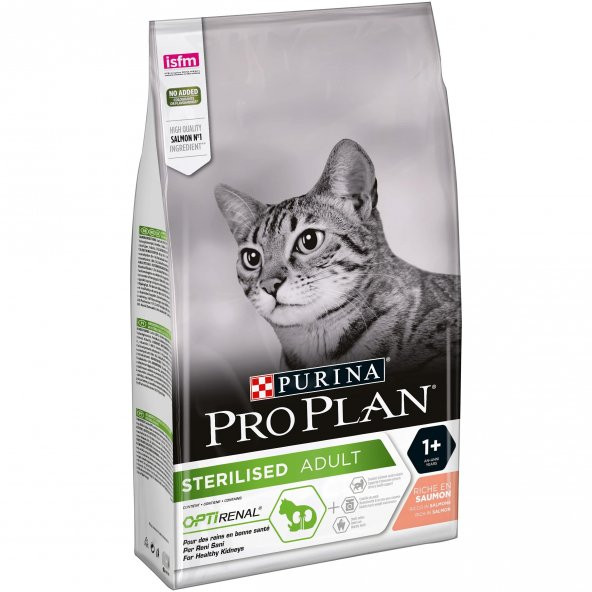 Pro Plan Sterilised Somonlu Kısır Yetişkin Kedi Maması 10 KG ürün görseli