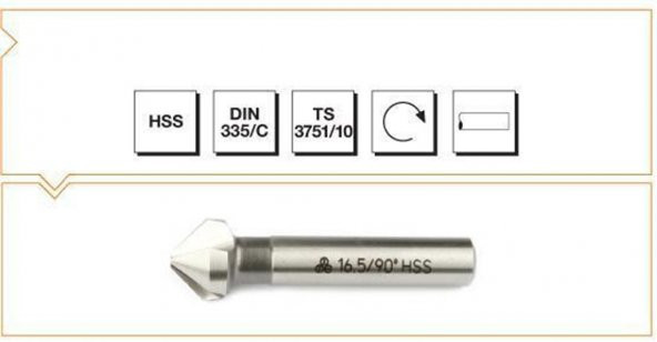 MAKİNA TAKIM HAVŞA FREZE 12.4 MM 90 DRC HSS DIN 335/C