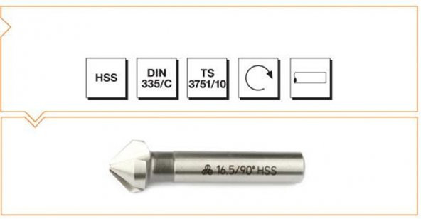 MAKİNA TAKIM HAVŞA FREZE 6.3 MM 90 DRC HSS DIN 335/C