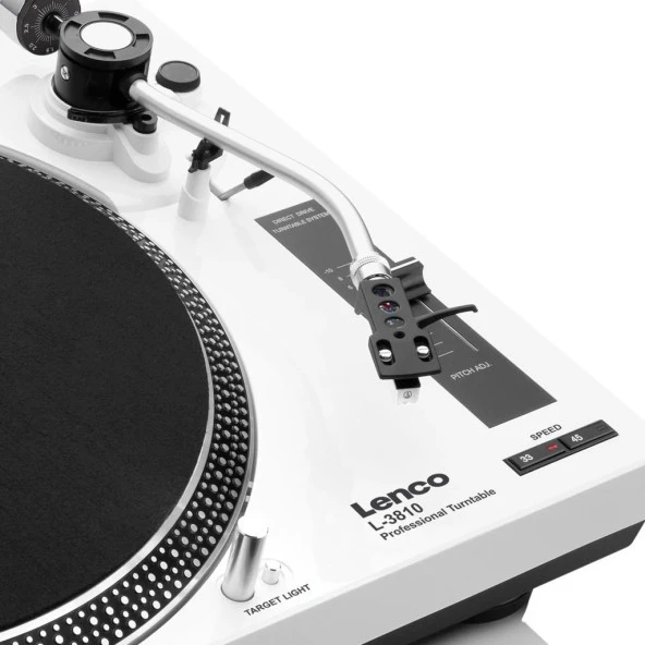 LENCO L-3810 WH USBli MP3e Kayıt Özellikli PİKAP PLAK ÇALAR BEYAZ - 5