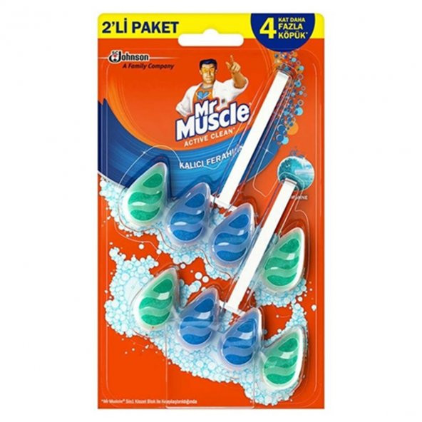 MM ACTIVE CLEAN KLOZET BLOK 2'Lİ PAKET MARINE 77.2g