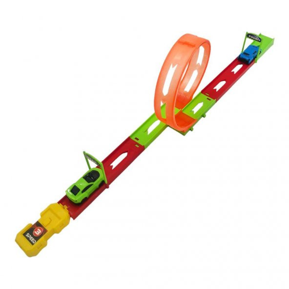 Farbu Oyuncak 2 Arabalı Tek Fırlatıcılı 70 cm Drag Yarış Pisti - 2