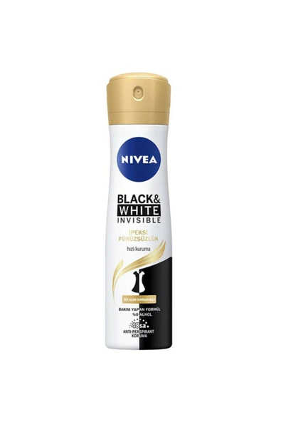 Nivea B&W Invisible Ipeksi Pürüzsüzlük Sprey Deodorant 150 ml