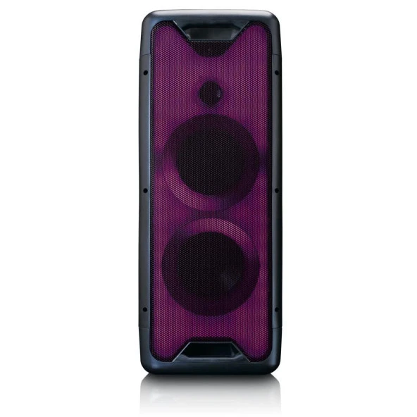 LENCO PA-200 BK Bluetooth Parti Hoparlörü Işıklı USBli Radyolu Kumandalı Seyyar Taşınabilir TAM ÖN IŞIK ANİMASYONLU PA TWS İŞLEVİ SİYAH - 10