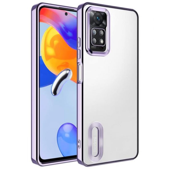 Xiaomi Redmi Note 11 Pro 5G Kılıf Logo Gösteren Şeffaf Şık Lüx Silikon - 3