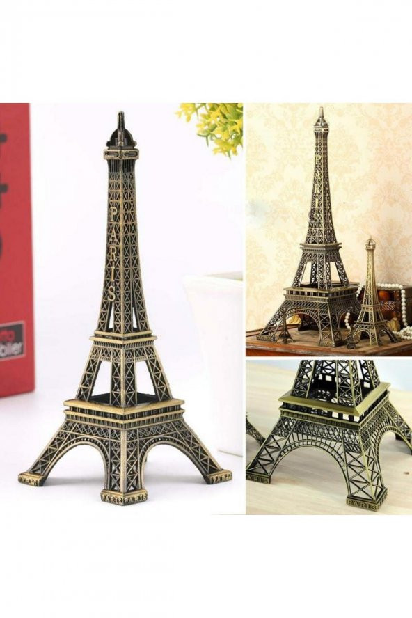 Minyatür Metal Eyfel Kulesi Dekoratif Biblo 25 cm - 8