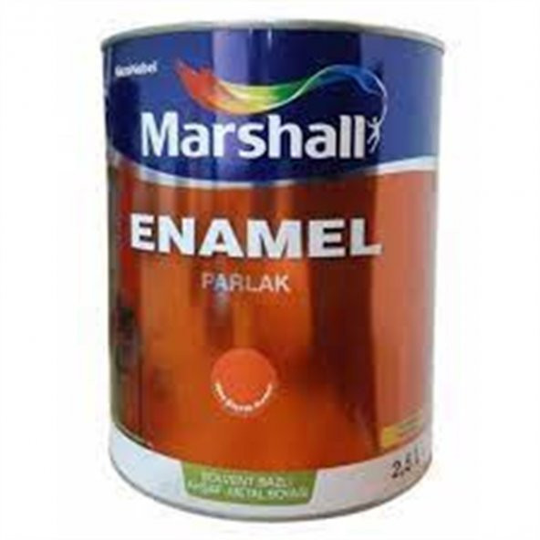 ENAMEL SOLVENT BAZLI AHŞAP-METAL BOYASI PARLAK BAYRAK KIRMIZI 2,5LT