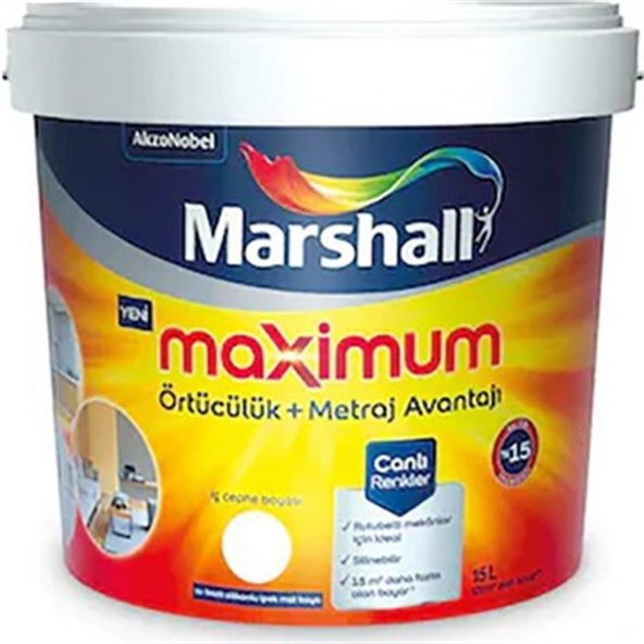 MAXİMUM SİLİKONLU İPEK MAT BW BAZ İÇ CEPHE BOYASI 15 LT