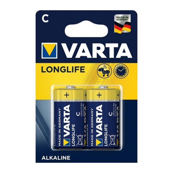 VARTA LONGLİFE ALKALİNE C BOY PİL