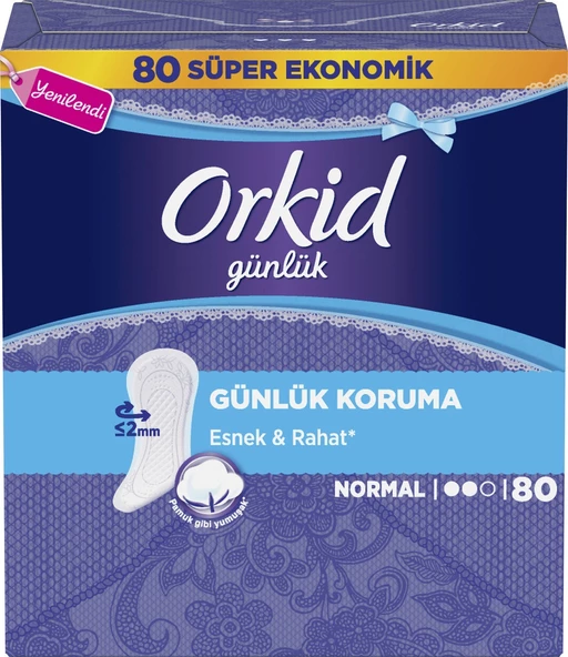 Orkid Günlük Ped Normal Dev Ekonomi Paketi 80 Ped - 3