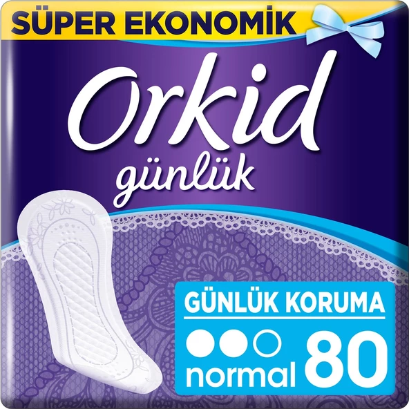 Orkid Günlük Ped Normal 80 Adet Dev Ekonomi Paketi x 3 ADET