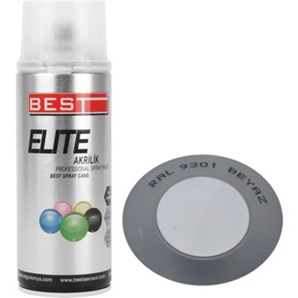 BEST AKRİLİK ELİTE 9301 BEYAZ EŞYA BEYAZI SPREY BOYA 400 ML