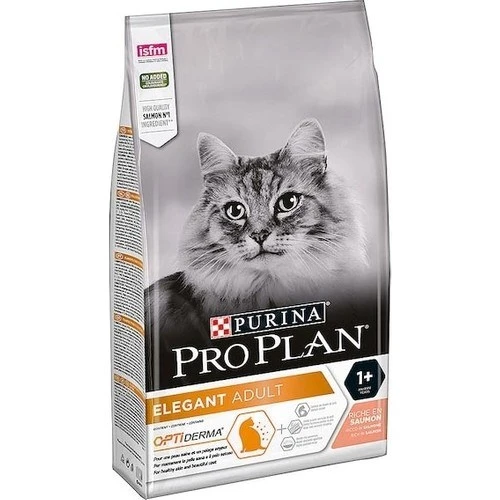 Pro Plan Elegant Derma Plus Hairball Control Somonlu Balıklı Yetişkin Kedi Maması 3 KG - 2